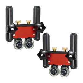 2Pcs Updated Bearing Roller Featherboards Feather Boards for Table Saw Router,Upgrade Your Table Saw with New Versatile Thin Rip Jig and Table Saw Guide for Precise Cuts and Enhanced Safety