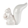Elements White Squirrel Ceramic Figurine, 7.68x3.23x7 Inch