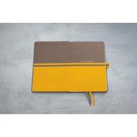 SIGEL LS102 Linescape Notebook Squared Approx. A5 Brown Yellow Hard Cover 176 Pages Vegan Sustainable Paper