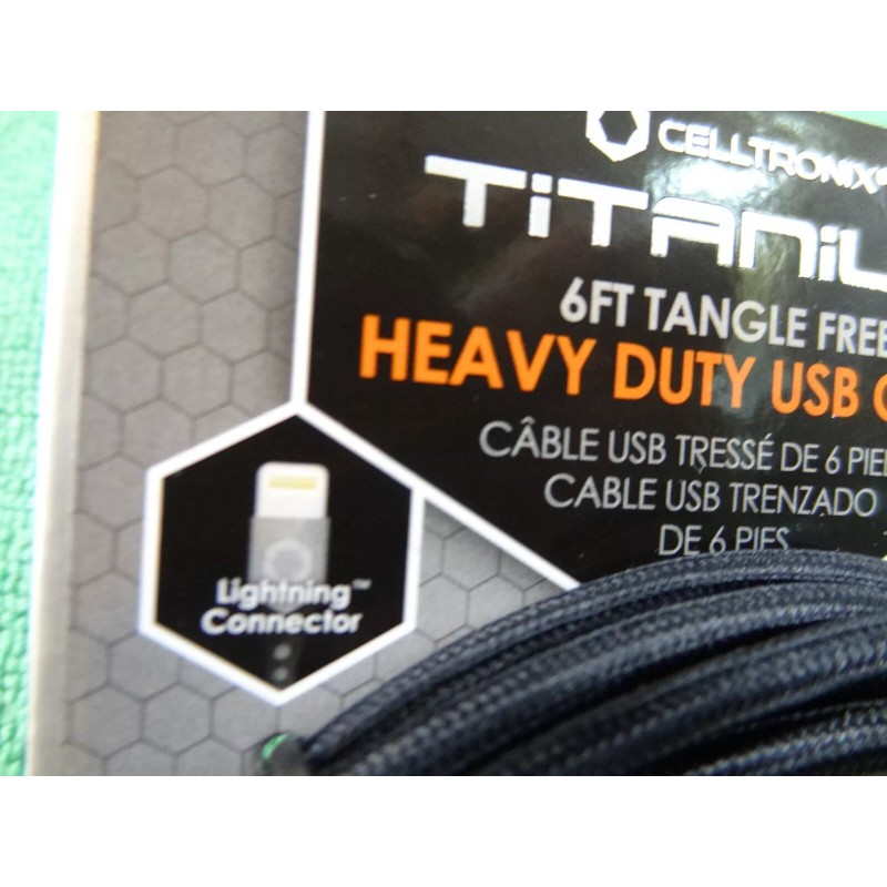 Celltronix 2X Celltronix Titanium 6ft Tangle Free Heavy Duty USB