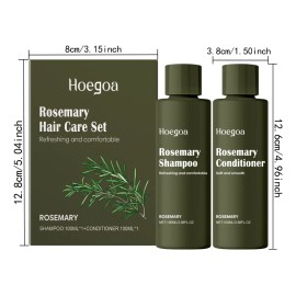 Set De Champú Y Acondicionador Rosemary Contra La Caída Del