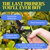 GARDENWORK 8" Professional Pruning Shears with Sharp SK5High-Carbon Blades,Garden Shears
