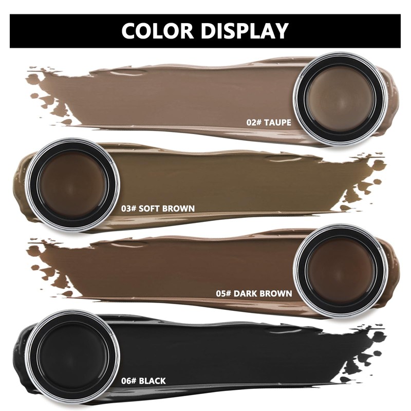 Anglicolor Eyebrow Pomade, Eyebrow Stamp and Eyebrow Stencil Set, Waterproof