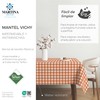 Martina Home TEFLONATED TABLECLOTH MADE Vichy Orange 180X140 CM