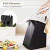 Astercook Knife Set Kitchen with Block and Sharpener Full Tang