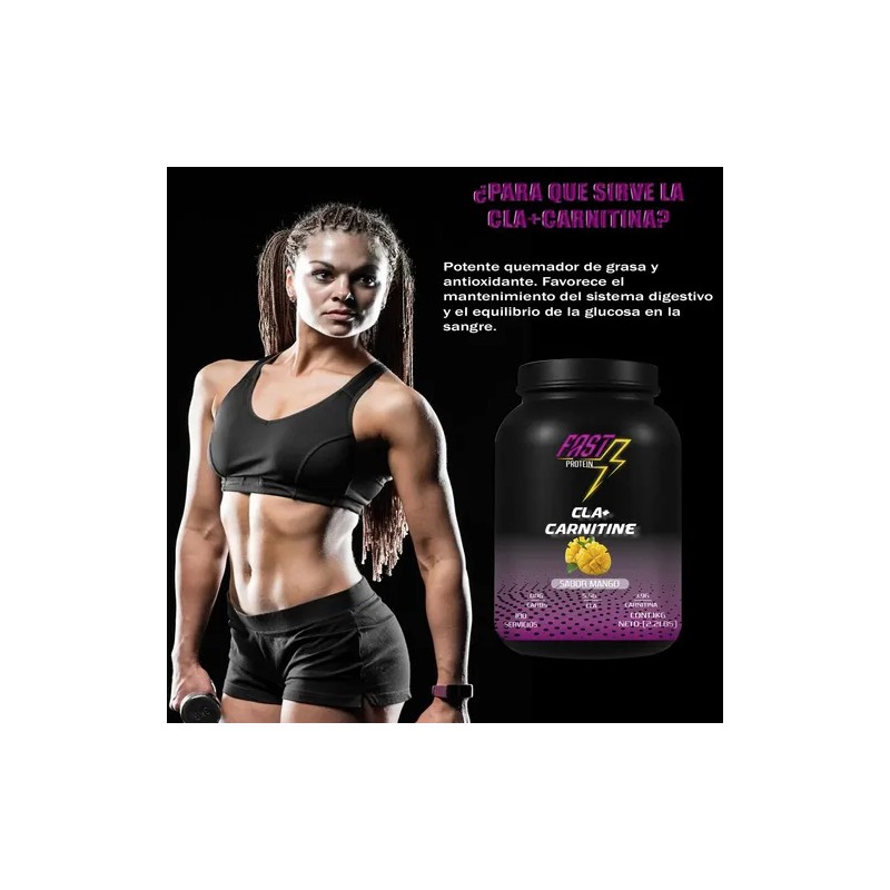 Fast Protein Cla Carnitina 1kg 100 Servs