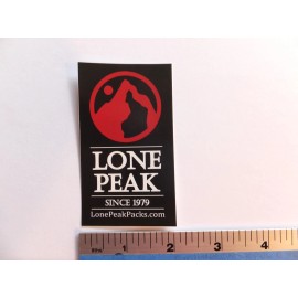 Lone Peak 3.5" LONE PEAK 1979 Bike Ride Hike Run Outdoor - Red Mountain -  STICKER DECAL