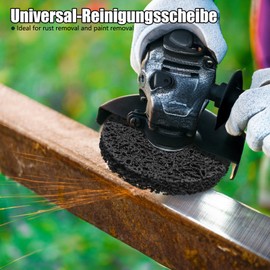 profiwoab Pack of 5 100 mm Nylon Fabric Disc, Coarse Grinding Disc Set, CSD Disc Sanding Disc for Angle Grinder of Paint, Rust Welds, Cleaning Removal of Paint Rust, Mixed Colours