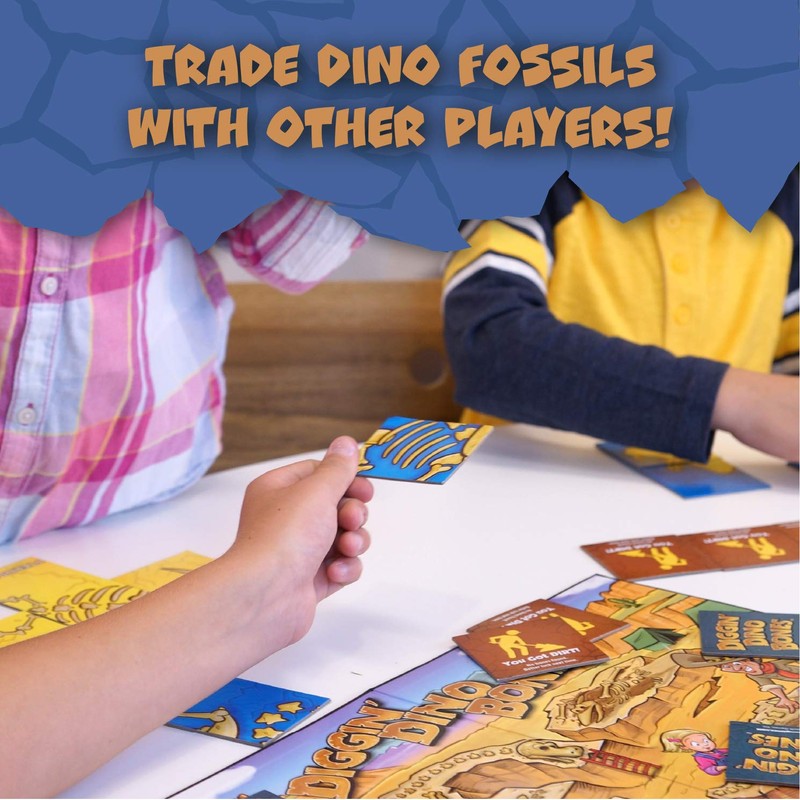 Continuum Games - Digging Dino Bones Board Game, Kids Aged