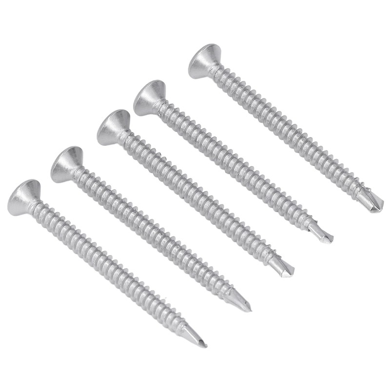200Pcs Self Drilling Screw Cross Countersunk Head 410 Stainless Steel