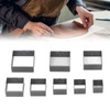 8Pcs Leather Cutting Mold Alloy Steel Square Shape Leather Punching