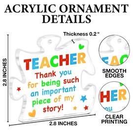 Coach Gifts for Men Women, Thank You Gifts for Coach, a Good Coach Can Change a Game Never Forger You are The Piece Puzzle Shaped Acrylic Ornament Keepsake