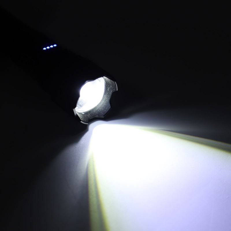 USB Rechargeable Flashlight Super Bright Powerful Flashlight Waterproof Handheld Flash