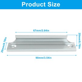 Cionyce Silver Window Sash Lift Handle, 3.5 inch Hole Center Cabinet Door Handles Pulls, Sash Window Opener Drawer Pulls for Sliding Window Kitchen Closet