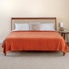 Berkshire Blanket Microfleece Twin Size Bed Blanket Amberglow Orange, Lightweight