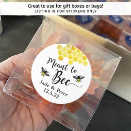 Meant to bee sticker, Honey favor stickers, Meant to bee labels, Custom wedding stickers, Honey bee party