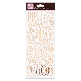 Anita's for Scrapbooking, Making, Kids Play, Homework, Art, Craft, Embelish, Decorative, Paper, Card, Glass, Metal, Plastic, Foam, Rose Gold on White, Single Pack