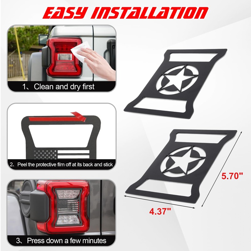 x xotic tech Tail Light Cover Taillight Guard Decoration Trim