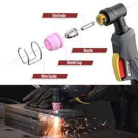 hynade Plasma Cutter Torch Consumables, AG60P Cutting Torch Tip Nozzles Kit with Box, For AG60 WSD60 AG60P and HYC500P (50Pcs)