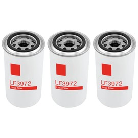 LF3972 Oil Filter Compatible With Cummins ISB 6.7, 6BT 5.9, ISV5.0, L6, OHV GAS Diesel Engines, fit for 1989-2015 Dodge Ram, Replace P558615, 5083285AA (3 Pack)