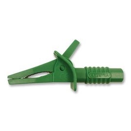 Crocodile Clip, 25MM, Green, 10A, Alligator Clips Connectors, Qty X 1 | FCR7942
