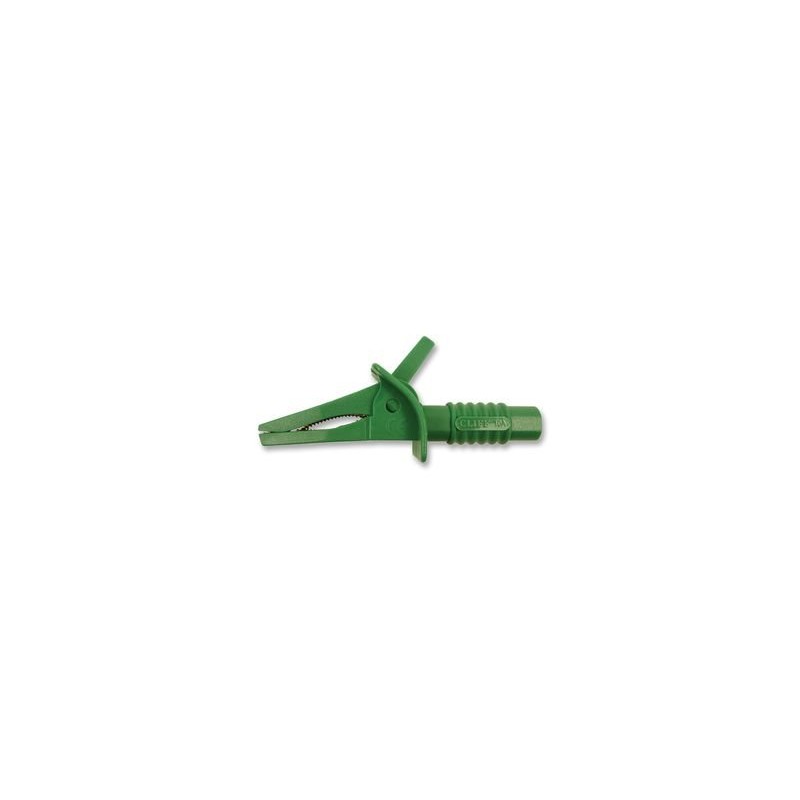 Crocodile Clip, 25MM, Green, 10A, Alligator Clips Connectors, Qty X