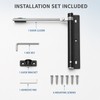 Adjustable Zinc Alloy Automatic Door Closer with Arm & Screws