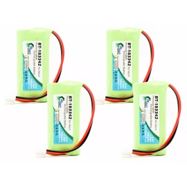 UpStart Battery 4x Battery for AT&T CRL82212 Cordless Phone (700mAh, 2.4V, NI-MH)