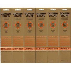 GONESH SANDALWOOD Sandalwood 20 Count X 6 Pack (120 Count)