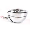 SINLIRU Chrome Passing Lights Assembly 4.5inch Motorcycle LED Driving Fog