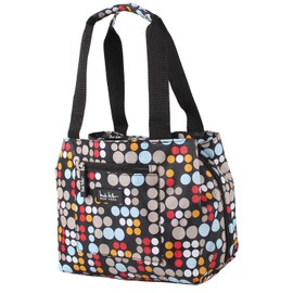 Nicole Miller Insulated Lunch Bag Tote –Open Cooler Ice Bag Lunch Box for Food with Drink Bottle Holder for Women, Men, Picnic, Boating, Beach, Fishing & Work(Bangles Red)