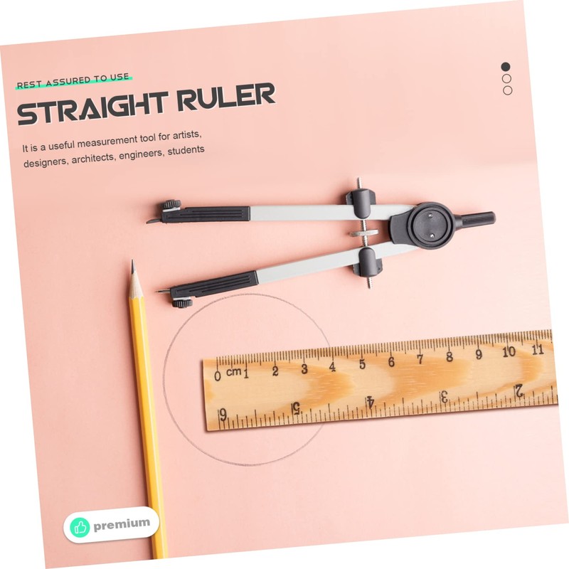 BESPORTBLE 20pcs Wooden Straight Edges Rulers for Boy Girl Durable