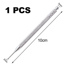Acupressure stick, acupuncture pen, acupressure pen, length 10 cm, ball diameter 2/5 mm, multifunctional for massage, meridian pen, acupressure stick, massage pen, stainless steel