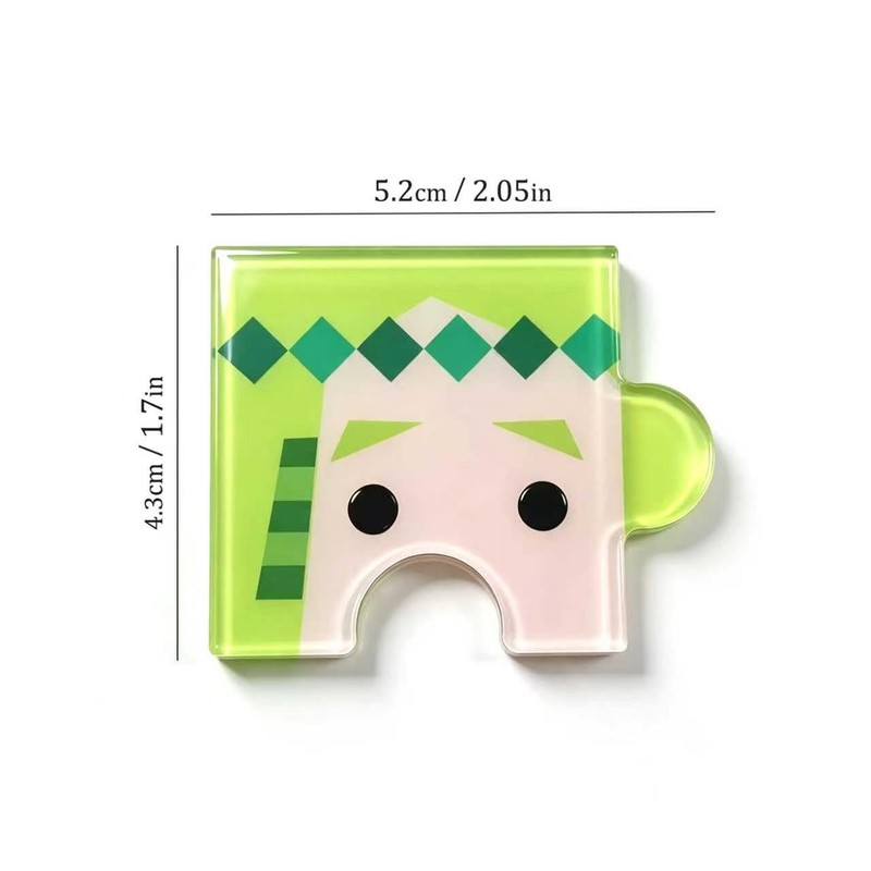 8 Pieces MBTI Personality Acrylic Jigsaw Shape Fridge Magnet