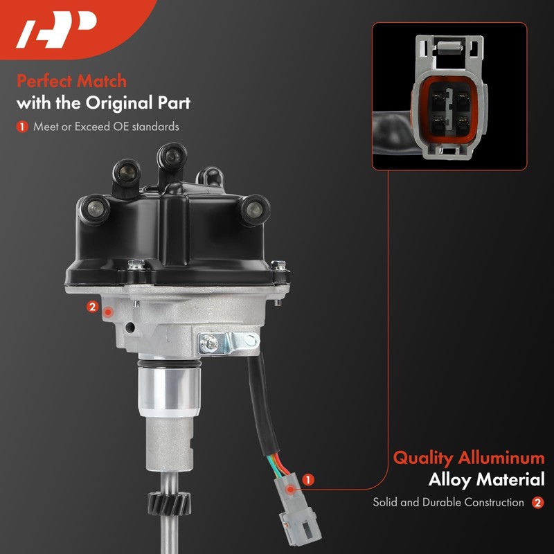 A-Premium Ignition Distributor with Cap and Rotor Compatible with Toyota