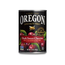 Oregon Fruit Pitted Dark Sweet Cherries in Heavy Syrup, 15-Ounce Cans (Pack of 8)