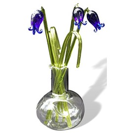 Gorgeous Glass Spring Bluebell Display
