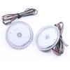PAISION Clear Lens Rear Bumper Reflector LED Brake Tail Light