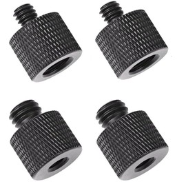 Camera Screw Diameter Conversion Adapter Acoustic Equipment Microphone Tripod Head Extension Arm Stand Accessory Head Adapter Converter Set Aluminum Alloy Fixed Connection Camera Shooting Support