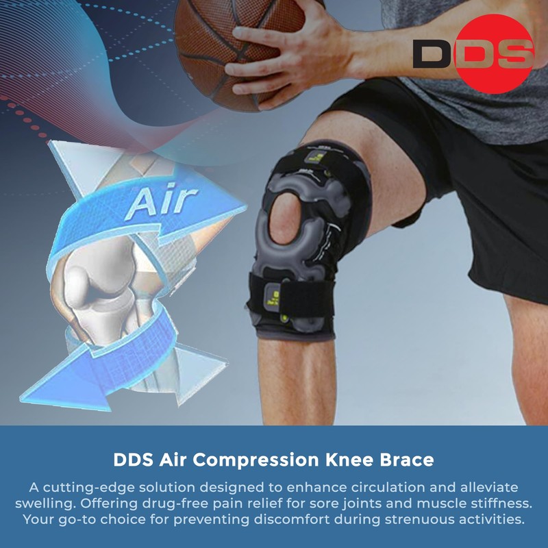 DDS, Inc. Air Pneumatic Compression Knee Brace for Pain -