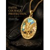 Grmdit St Michael Pendant for Men 925 Sterling Silver Saint