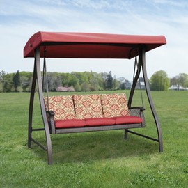 Garden Winds Replacement Canopy Top Cover for The Allenwood Swing - Riplock 350 - Cinnabar