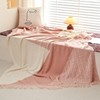 EVENHUG Knitted Throw Blanket for Couch Sofa Chair Bed Home