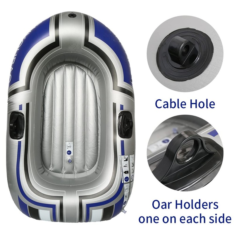 BESTHLS Inflatable Boat Float Raft for Swimming Pool and Lake