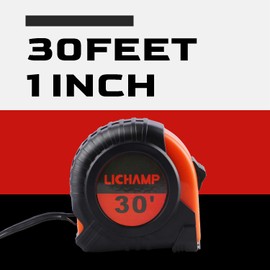 LICHAMP Tape Measure 30-Foot, 2 Pack Bulk Easy Read Measuring Tape Retractable Metric/Fractional, Measurement Tapes 29.5FT/9M by 1-Inch