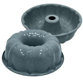 Rosca grande de acero inoxidable con antiadherente para Panque o Gelatina (Gris)