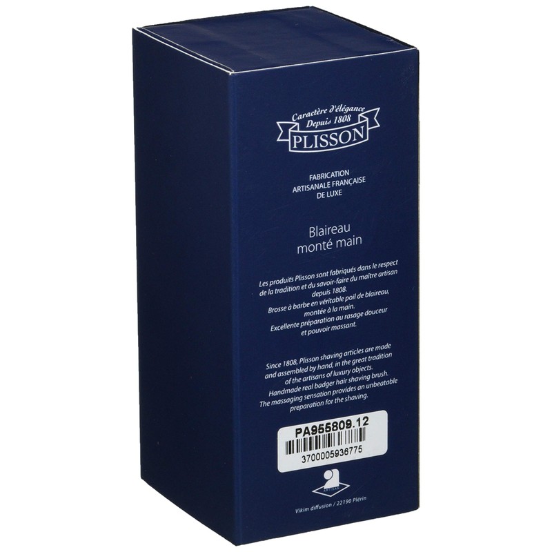 Plisson Pure Badger Hair Shaving Brush Grey Mother of Pearl