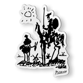 Don Quixote by Pablo Picasso Magnet for Car Fridge Locker Metal Door - 5.5"