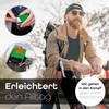 MakakaOnTheRun Men's Card Holder with Coin Compartment & Drawstring: Card