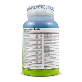 SUPPLEMENTS STUDIO Vegan Supplement for Immune and Overall Health Support - Liposomal Vitamin C 1500mg + Vegan Whole Food Multivitamin with No Iron and Quercetin 500mg with Bromelain,Zinc and Vitamin C